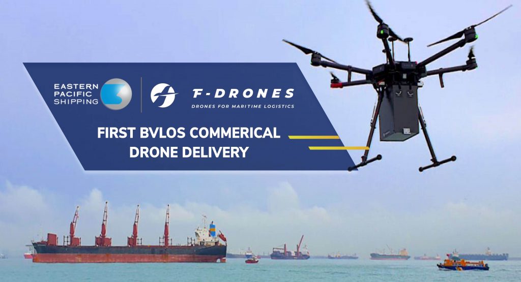 First Commercial BeyondVisualLineofSight Drone Delivery (BVLOS) in