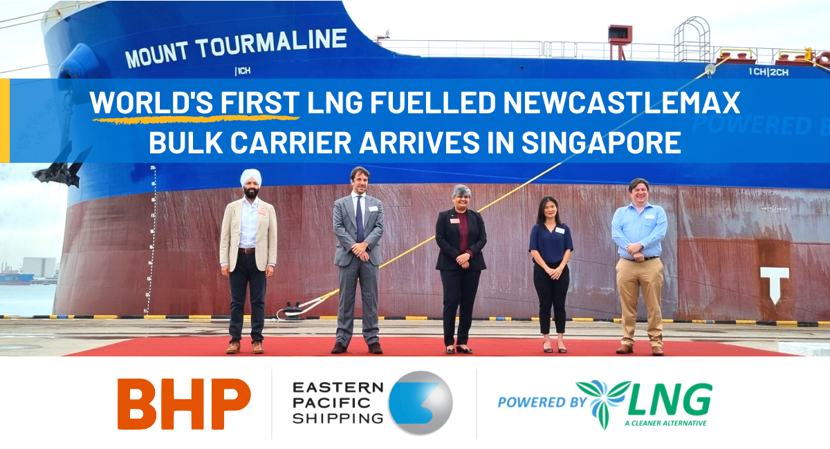 Inaugural LNG Bunkering for World’s First Dual-Fuel LNG Newcastlemax